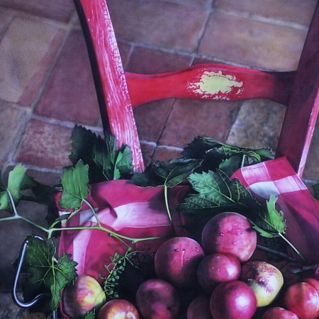chair, seat, wood, apple, old, antique, aged, red, green, art, airbrush, canvas, photorealistic, handmade, autumn, painting, vintage, Mediterranean, still life, tamas mike <img src='assets/img/sold.png' />